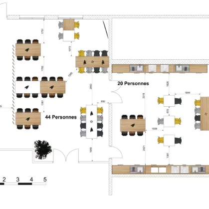 Plan de l'espace de pause et restauration de VST