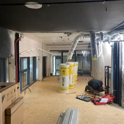 Travaux d'isolation