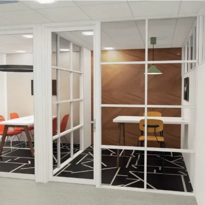 Vue 3D extérieure de l'espace visio
