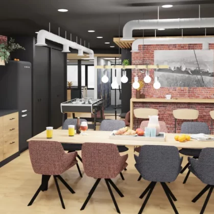 Vue 3D de la cafétéria IN&MAA