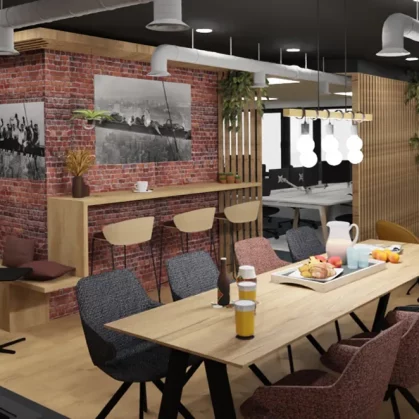 Vue 3D de la cafétéria IN&MAA
