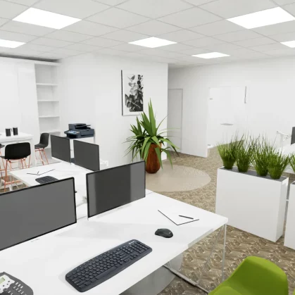 vue 3D de l'open space Calliope