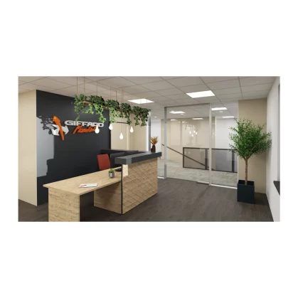 Vue 3D de l'accueil de Giffard Mantutention